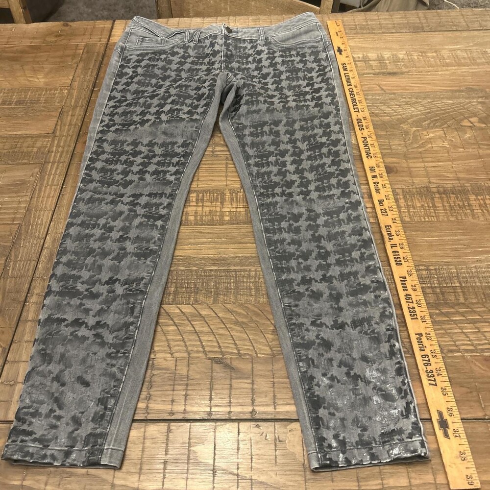 Women's Blue and Grey Jeans